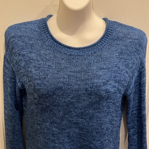 Lilly Pulitzer Aegean Navy Blue Marl Bayport Sweater size XS - Picture 2 of 7